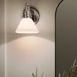 Elstead Lighting Farum Wandleuchte 1-flammig Chrom IP44