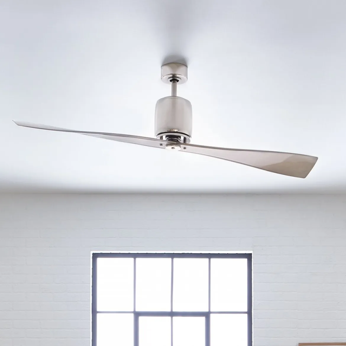 Elstead Lighting Ferron Deckenventilator Nickel poliert