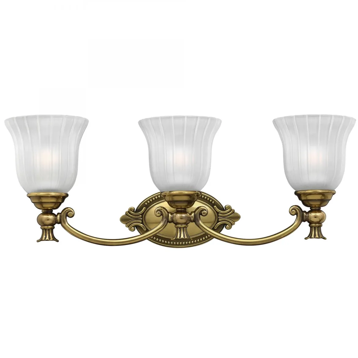 Elstead Lighting Francoise 3-Light Wandleuchte Messing brüniert IP44 3000K