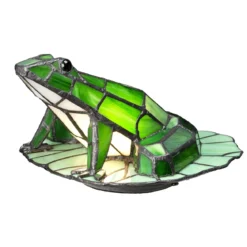 Elstead Lighting Frog Animal Tischleuchte Tiffany-Stil Bronze G9