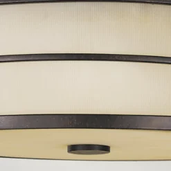 Elstead Lighting Fusion Deckenleuchte 3-Light Bronze Amber 35cm E27