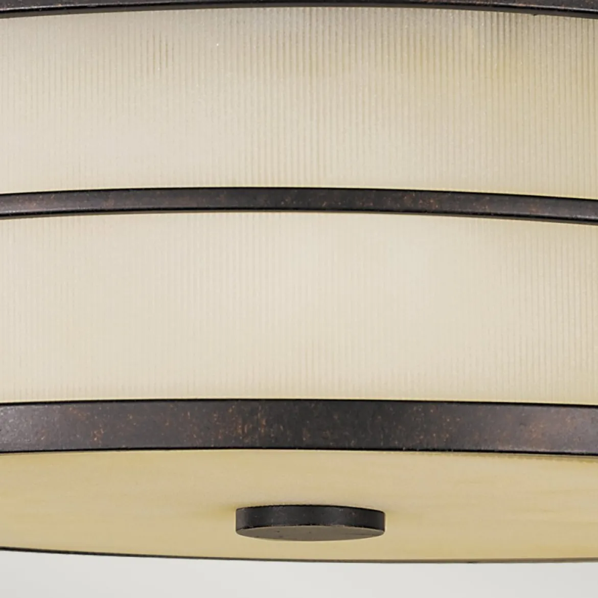 Elstead Lighting Fusion Deckenleuchte 3-Light Bronze Amber 35cm E27