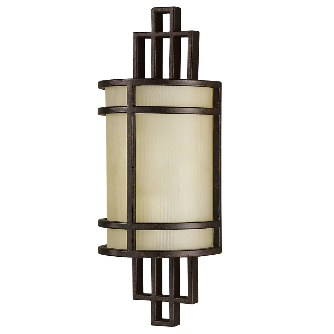 Elstead Lighting Fusion Wandleuchte 1-Light Bronze Amber E27