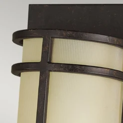 Elstead Lighting Fusion Wandleuchte 2-Light Bronze Amber E27