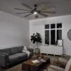 Elstead Lighting Gentry XL Deckenventilator LED Zink Holz