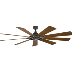 Elstead Lighting Gentry XL Deckenventilator LED Zink Holz