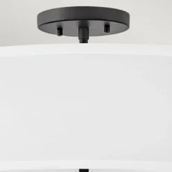 Elstead Lighting Graham Deckenleuchte Duo Mount Large 4-Light Schwarz Altweiß E14