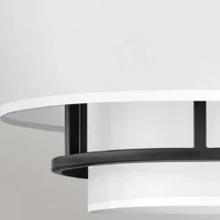 Elstead Lighting Graham Deckenleuchte Duo Mount Medium 3-Light Schwarz Altweiß E14