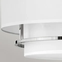 Elstead Lighting Graham Deckenleuchte Duo Mount Large 4-Light Nickel Altweiß E14