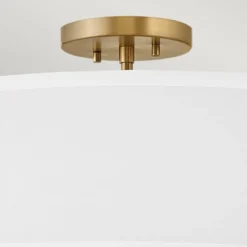 Elstead Lighting Graham Deckenleuchte Duo Mount Large 4-Light Messing Altweiß E14