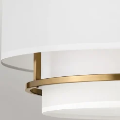 Elstead Lighting Graham Deckenleuchte Duo Mount Large 4-Light Messing Altweiß E14