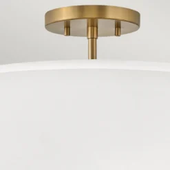 Elstead Lighting Graham Deckenleuchte Duo Mount Medium 3-Light Messing Altweiß E14