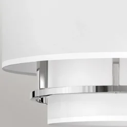 Elstead Lighting Graham Deckenleuchte Duo Mount Medium 3-Light Nickel Altweiß E14