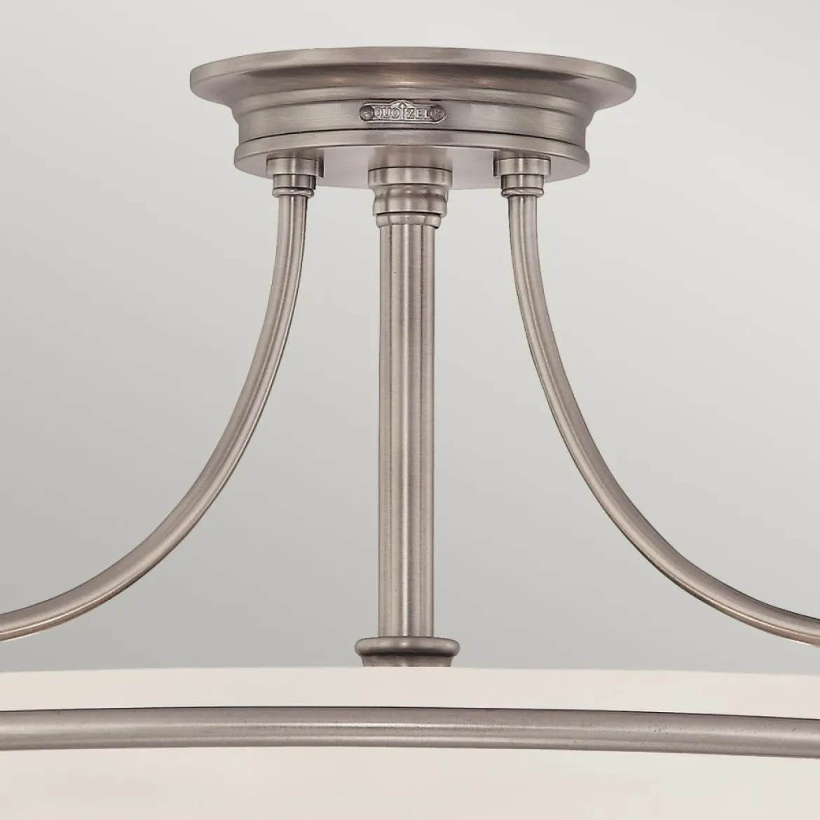 Elstead Lighting Griffin 3-Light Semi-Flush Light Deckenleuchte antik nickel