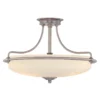 Elstead Lighting Griffin 4-Light Semi-Flush Light Deckenleuchte antik nickel