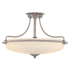 Elstead Lighting Griffin 4-Light Semi-Flush Light Deckenleuchte antik nickel