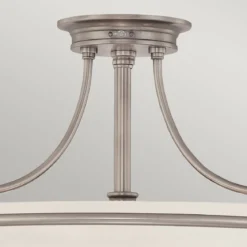 Elstead Lighting Griffin 4-Light Semi-Flush Light Deckenleuchte antik nickel