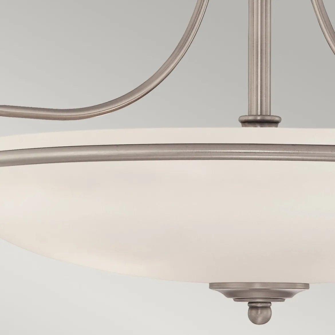 Elstead Lighting Griffin 4-Light Semi-Flush Light Deckenleuchte antik nickel