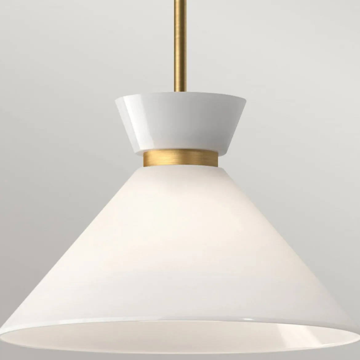Elstead Lighting Halston Pendelleuchte 1-flammig Gebürstetes Gold