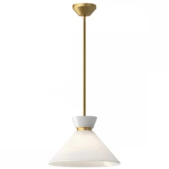 Elstead Lighting Halston Pendelleuchte 1-flammig Gebürstetes Gold