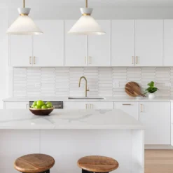 Elstead Lighting Halston Pendelleuchte 1-flammig Gebürstetes Gold