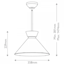 Elstead Lighting Halston Pendelleuchte 1-flammig Mattschwarz