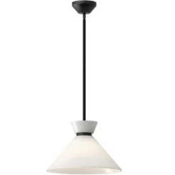 Elstead Lighting Halston Pendelleuchte 1-flammig Mattschwarz