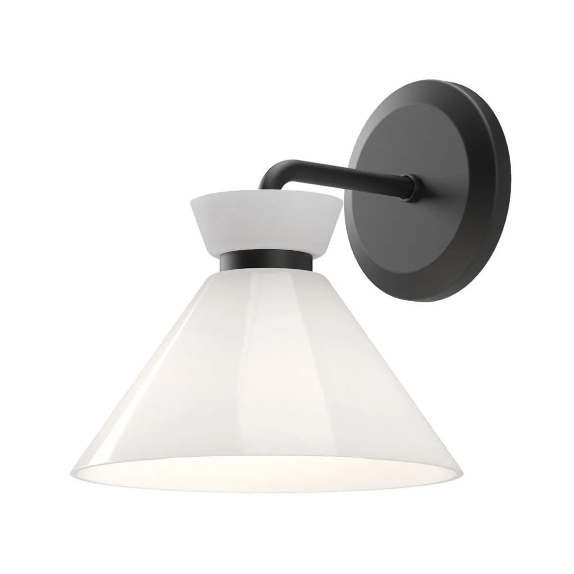 Elstead Lighting Halston Wandleuchte 1-flammig Mattschwarz