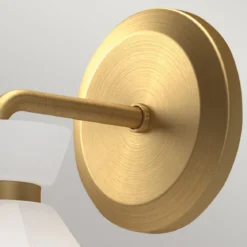 Elstead Lighting Halston Wandleuchte 1-flammig Gebürstetes Gold