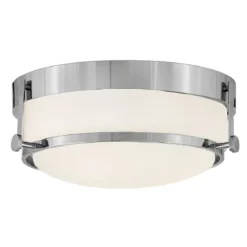 Elstead Lighting Harper Deckenleuchte 3-Light Chrom poliert Opalglas E27
