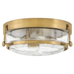 Elstead Lighting Harper Deckenleuchte 3-Light Messing Klarglas E27