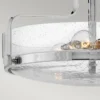 Elstead Lighting Harper Deckenleuchte Semi-Flush Medium 3-Light Chrom poliert Klarglas E27
