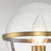 Elstead Lighting Hollis Wandleuchte 1-Light Messing Klarglas E14 IP44