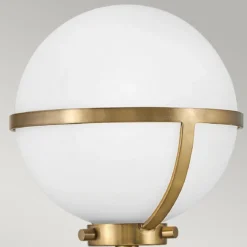 Elstead Lighting Hollis Wandleuchte 1-Light Messing Opalglas E14 IP44