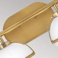 Elstead Lighting Hollis Wandleuchte 2-Light Messing Opalglas E14 IP44