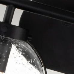 Elstead Lighting Hollis Wandleuchte 2-Light Schwarz Klarglas E14 IP44