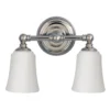 Elstead Lighting Huguenot Lake 2-Light Wandleuchte Chrom poliert 2-flammig IP44 3000K