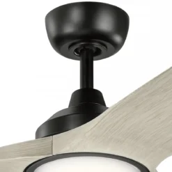 Elstead Lighting Imari Deckenventilator LED Schwarz Walnuss