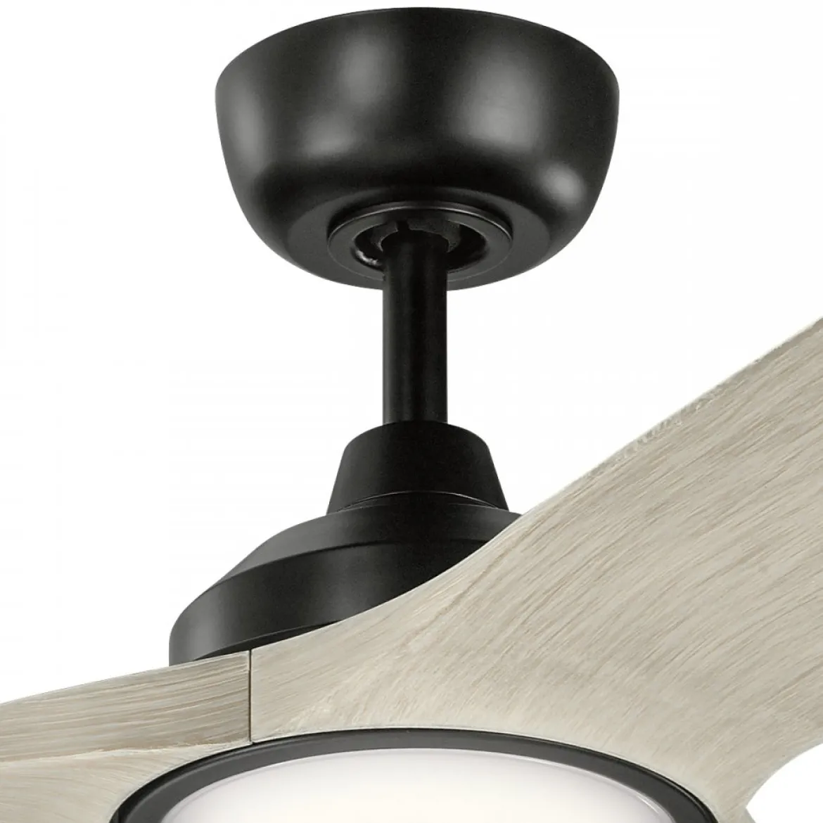 Elstead Lighting Imari Deckenventilator LED Schwarz Walnuss