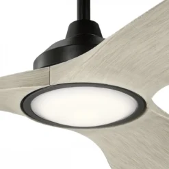 Elstead Lighting Imari Deckenventilator LED Schwarz Walnuss
