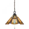Elstead Lighting Inglenook Pendelleuchte 3-Light Down Tiffany-Stil Bronze E27