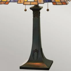 Elstead Lighting Inglenook Tischleuchte 2-Light Tiffany-Stil Bronze E27