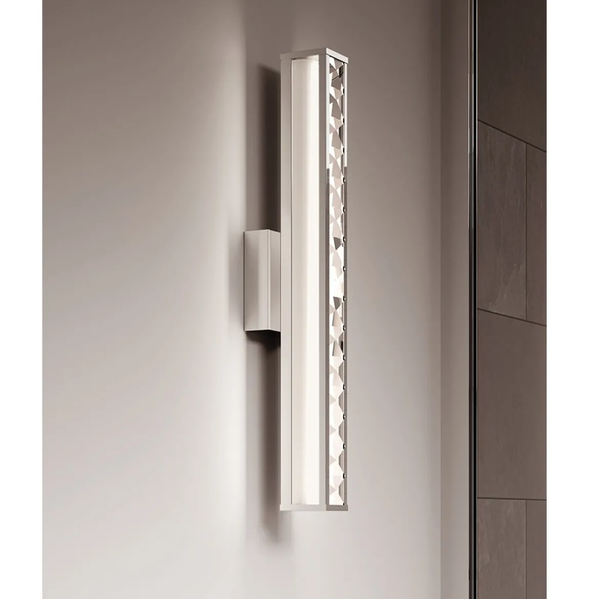 Elstead Lighting Jessie 1-Light Wandleuchte Chrom poliert 2700K 60cm