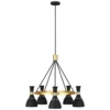 Elstead Lighting Joan 5-Light Kronleuchter Schwarz Gold 5-flammig E27
