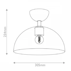 Elstead Lighting Jude Deckenleuchte 1-flammig Schwarz