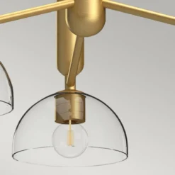 Elstead Lighting Jude Pendelleuchte 3-flammig Gebürstetes Gold