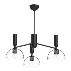 Elstead Lighting Jude Pendelleuchte 3-flammig Schwarz
