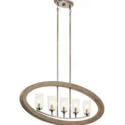 Elstead Lighting Kichler Grand Bank Kronleuchter antik grau 5-flammig