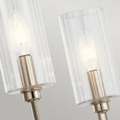 Elstead Lighting Kimrose Kronleuchter 6-Light Nickel poliert Klarglas E14