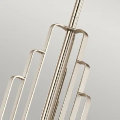 Elstead Lighting Kimrose Kronleuchter 6-Light Nickel poliert Klarglas E14